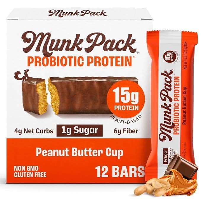  Munk Pack Probiotic Protein Bars