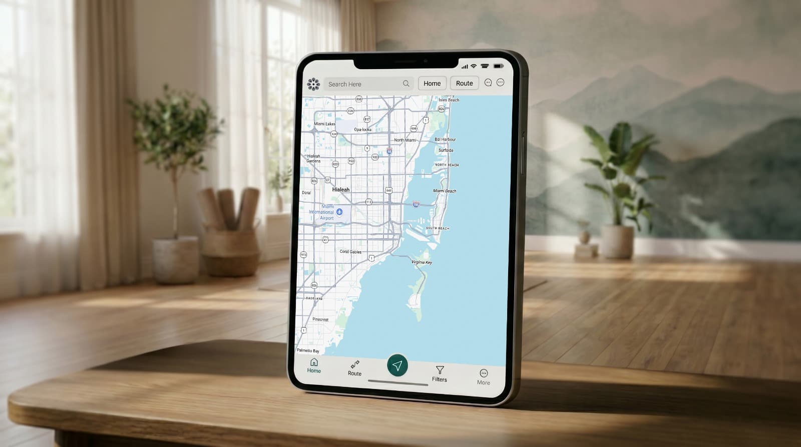 Discover nearby wellness places on the map
