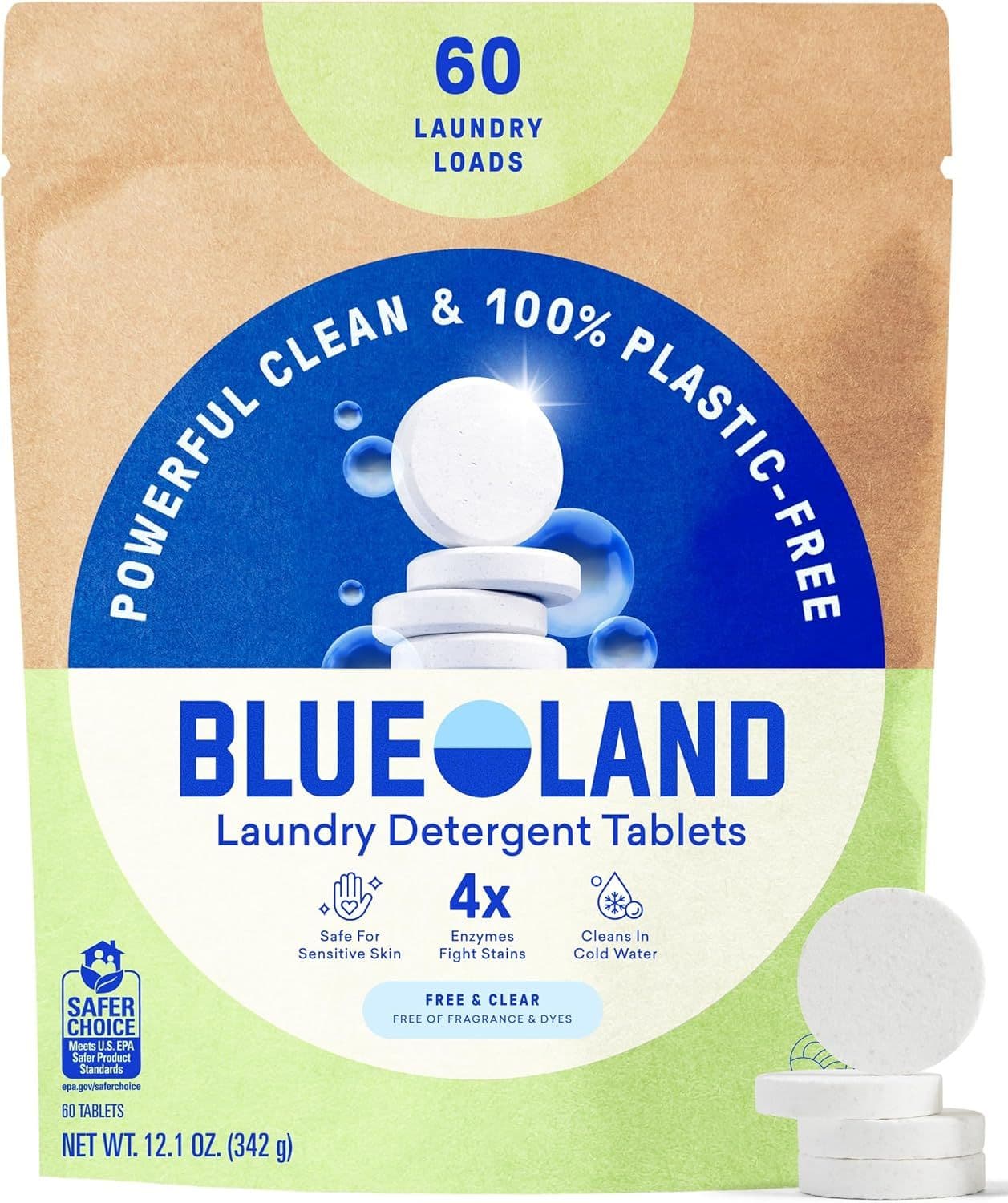 Blueland Laundry Tablets Free & Clear